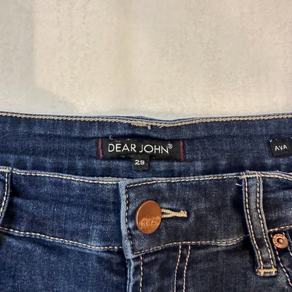 Dear John Ava Roll Up Short Medium Wash  - Size 29 - Picture 3 of 10